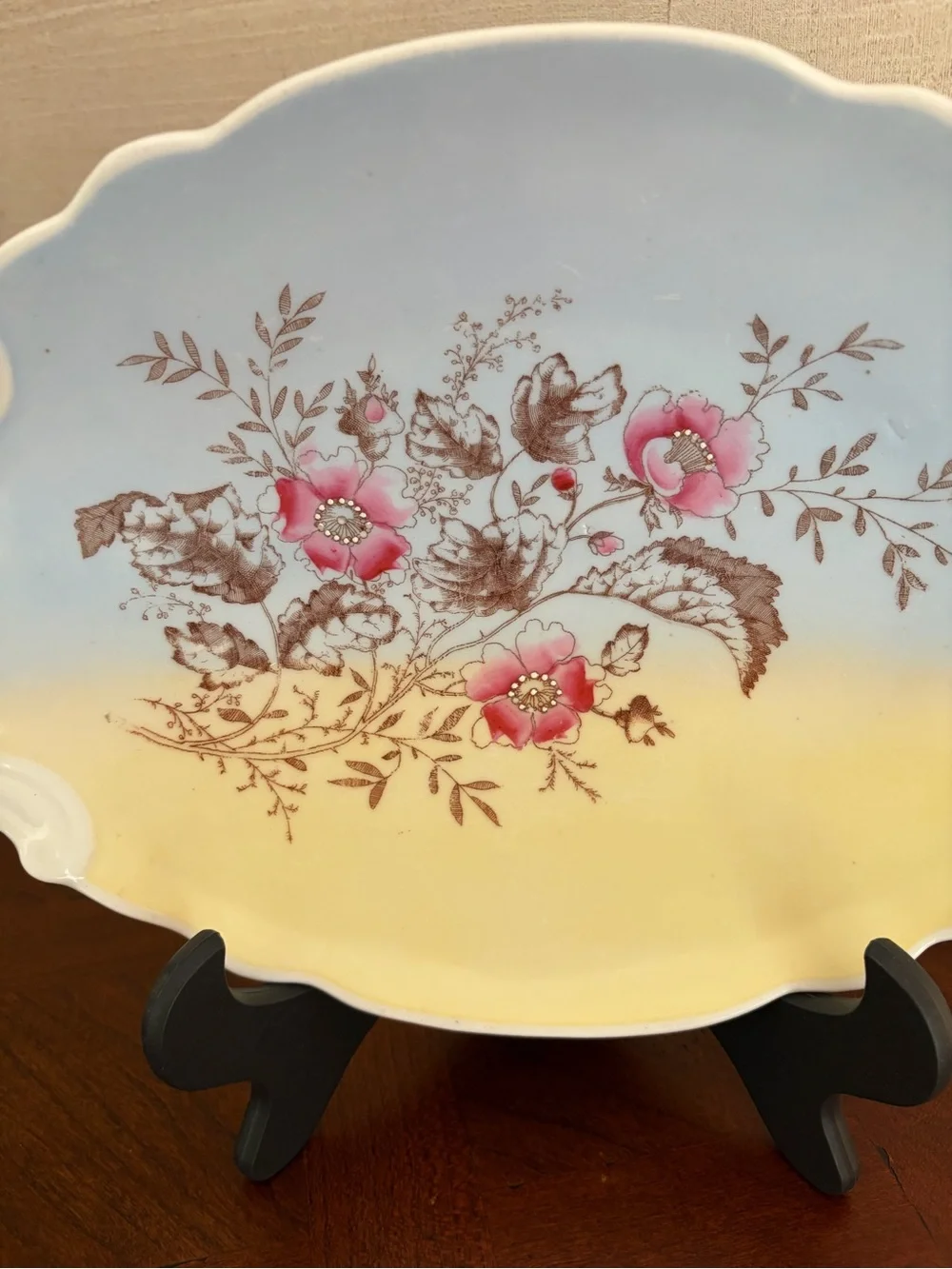19th Century German Victorian Gotha Thuringia Style Porcelain Transferware
